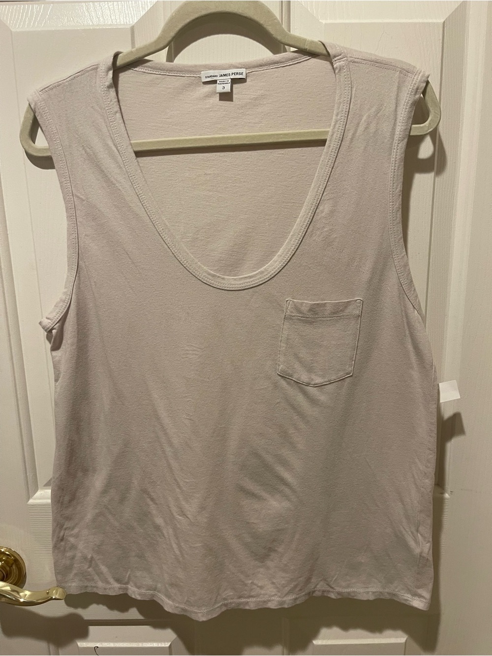 James Perse | Standard Pocket Tank Top | Size 3